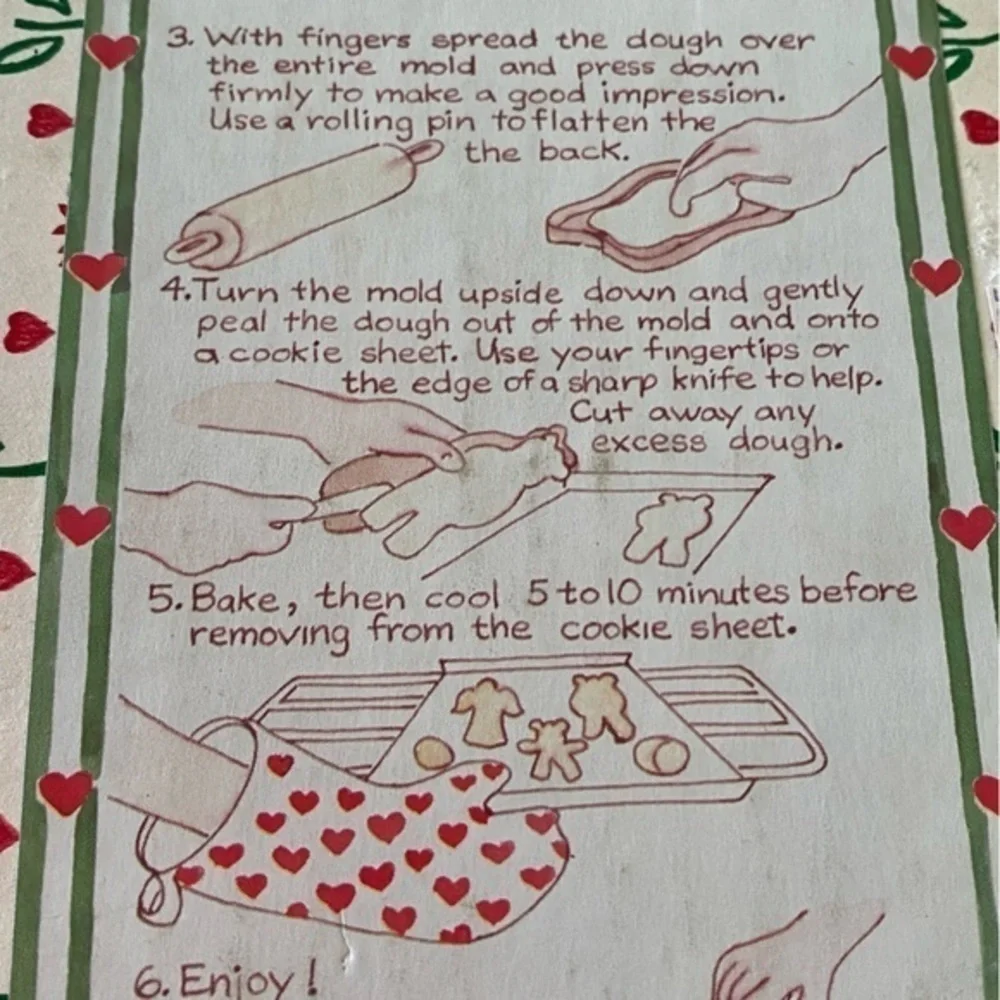 Vintage Hartstone Goldilocks Ceramic Stoneware Cookie Mold NIB